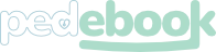 Logotipo Pedebook em azul claro e verde
